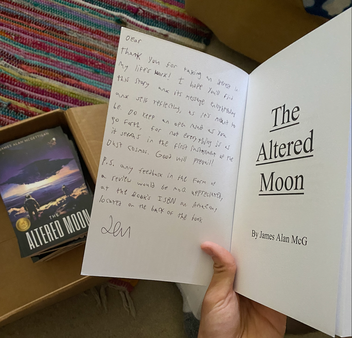 Signed First Edition The Altered Moon (Updated cover)